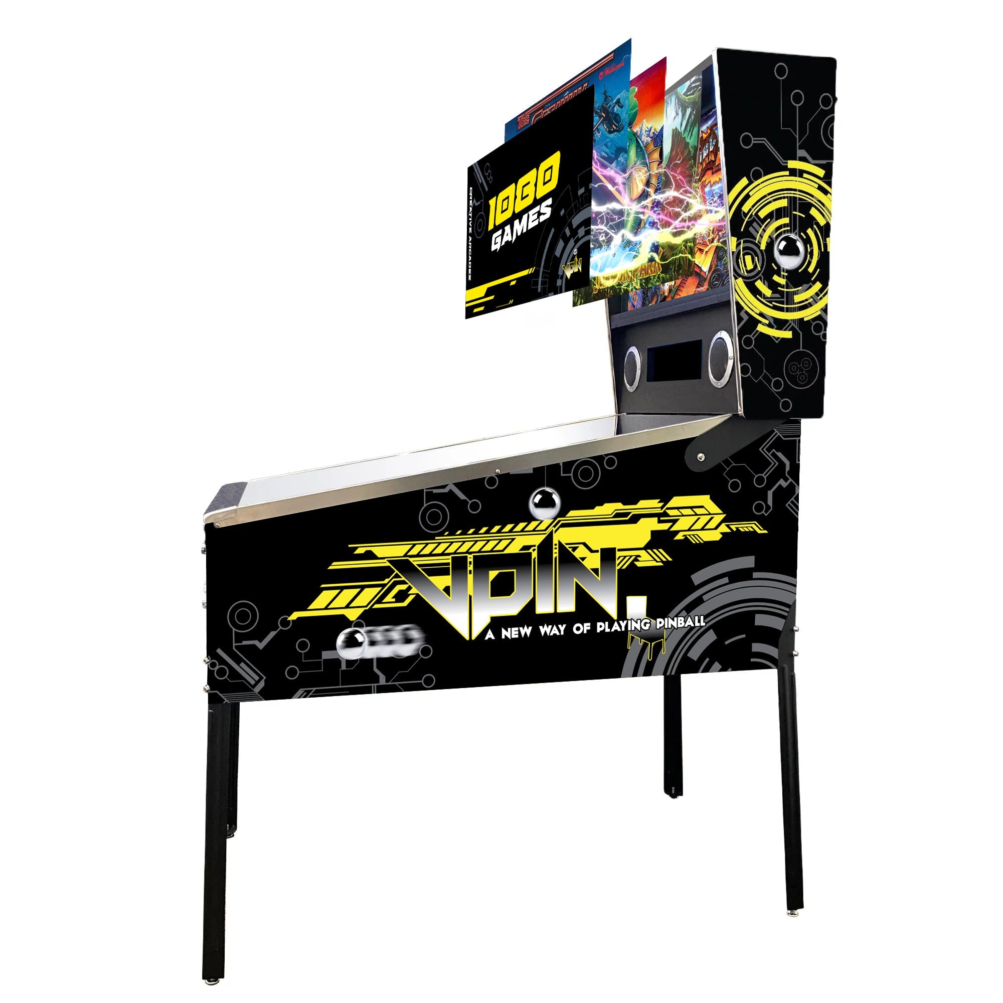 Creative Arcades Pinball 1080 Machine - 1080 Games