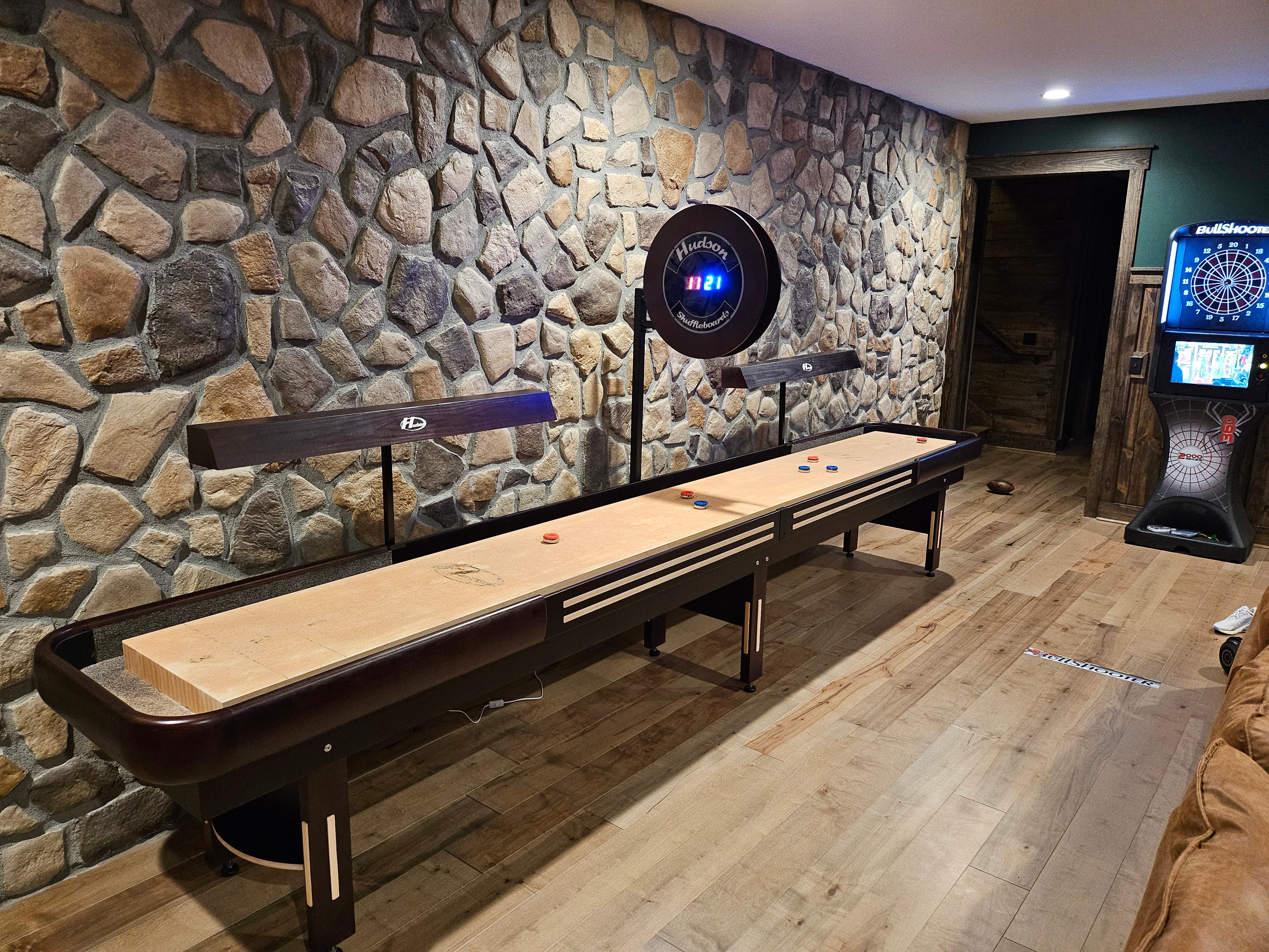 Grand Hudson Deluxe Shuffleboard 9'-22' with Custom Stain Options