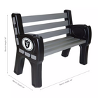 Imperial Las Vegas Raiders Park Bench