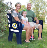 Imperial Los Angeles Rams Park Bench