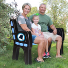 Imperial Carolina Panthers Park Bench