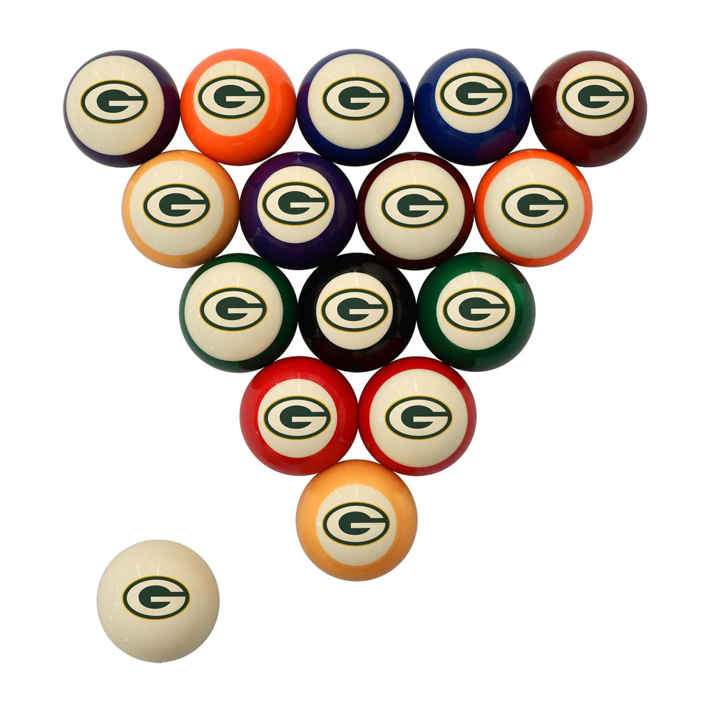 Imperial Green Bay Packers Retro Billiard Ball Set