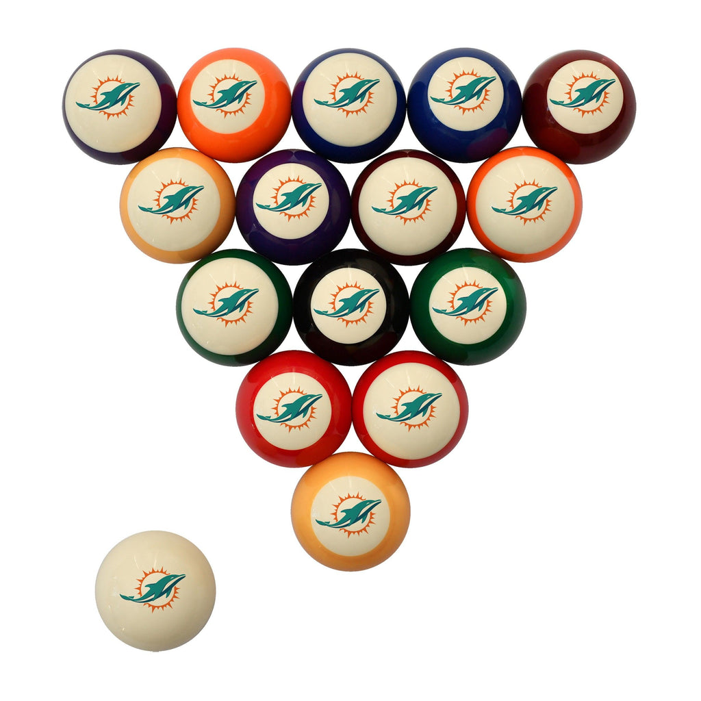 Imperial Miami Dolphins Retro Billiard Ball Set