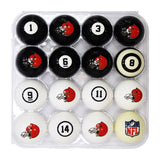 Imperial Cleveland Browns Billiard Balls With Numbers