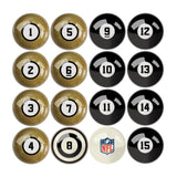 Imperial New Orleans Saints Billiard Balls With Numbers