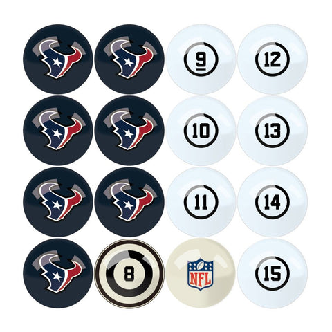 Imperial Houston Texans Billiard Balls With Numbers