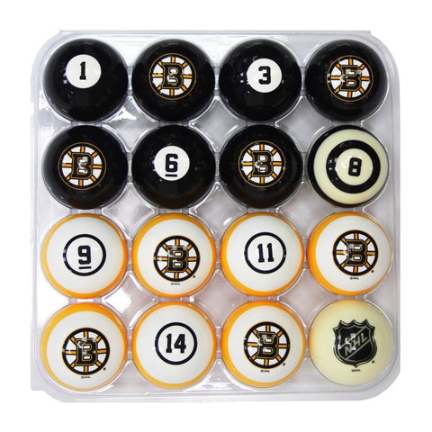 Imperial Boston Bruins Billiard Balls With Numbers