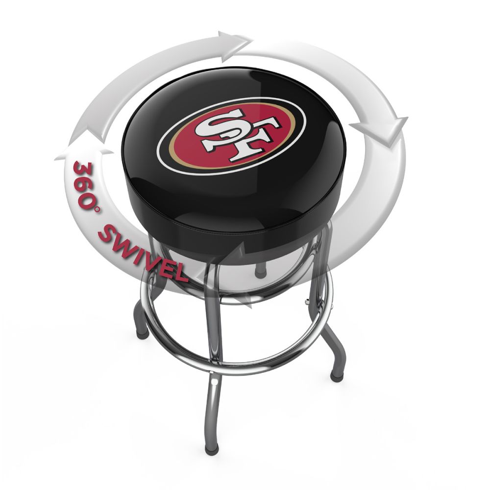 Imperial San Francisco 49ers Chrome Bar Stool