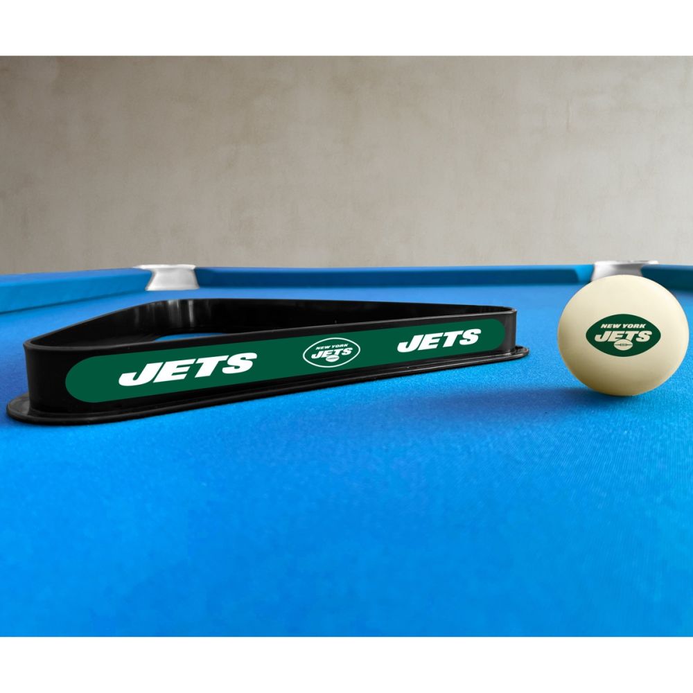 Imperial New York Jets Cue Ball & Ball Rack