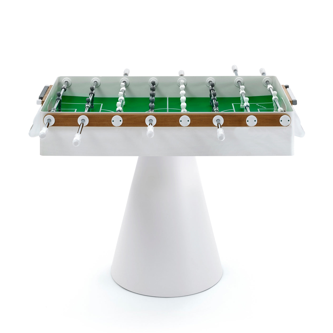 FAS Ciclope White Outdoor Foosball Table Free Entertainment Top - Cover & Balls