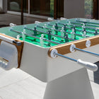 FAS Ciclope White Outdoor Foosball Table Free Entertainment Top - Cover & Balls