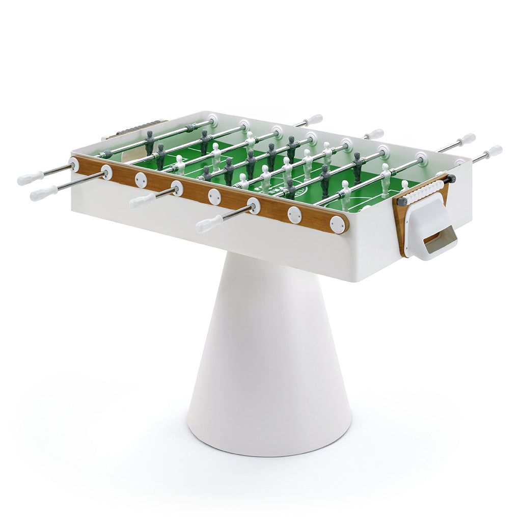 FAS Ciclope White Outdoor Foosball Table Free Entertainment Top - Cover & Balls