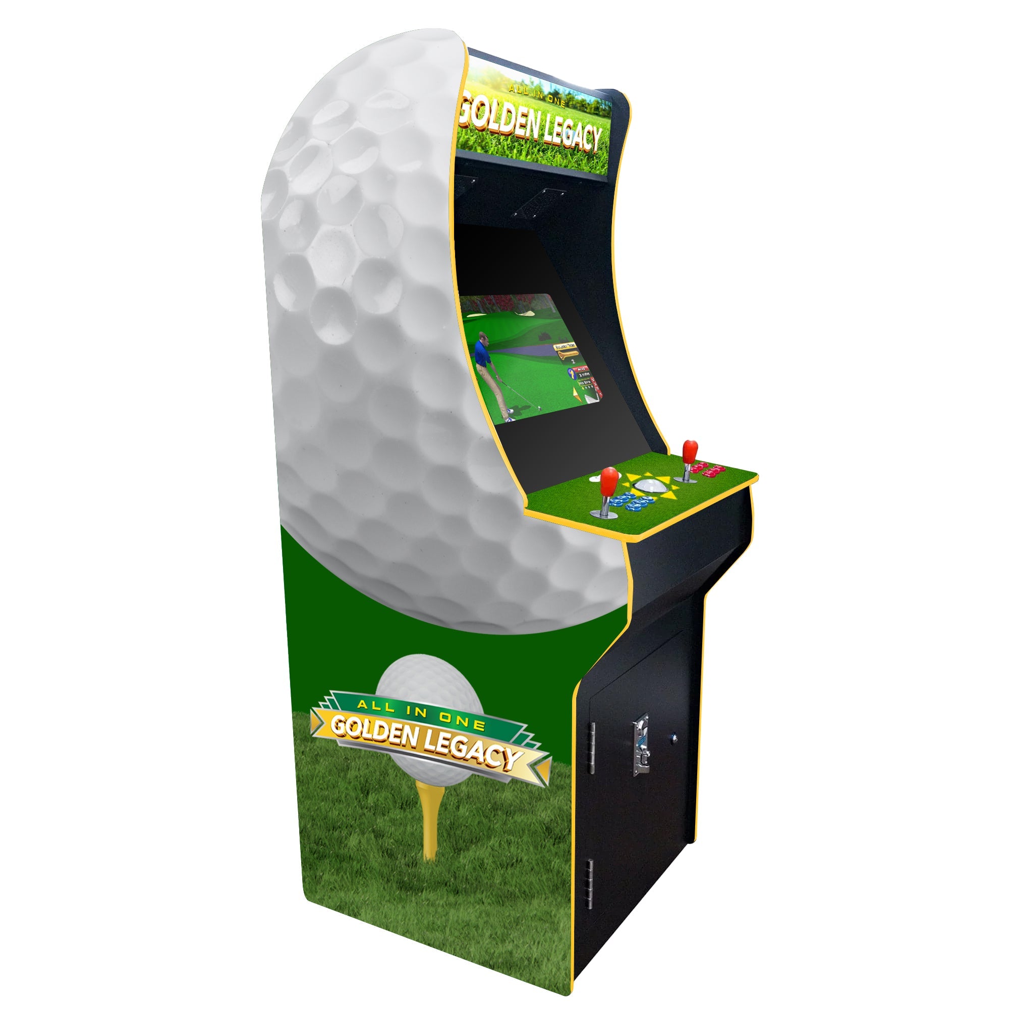 Creative Arcades 2P Classic Arcade Machine - Golden Legacy Golf Edition