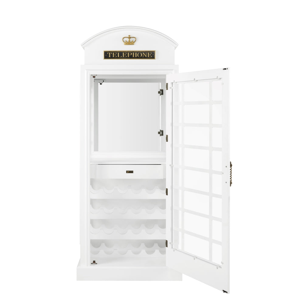 RAM Game Room Old English Telephone Booth Bar Cabinet