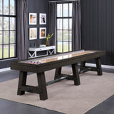 Playcraft 12' Yukon Pro-Style Shuffleboard Table in Weathered Fieldstone