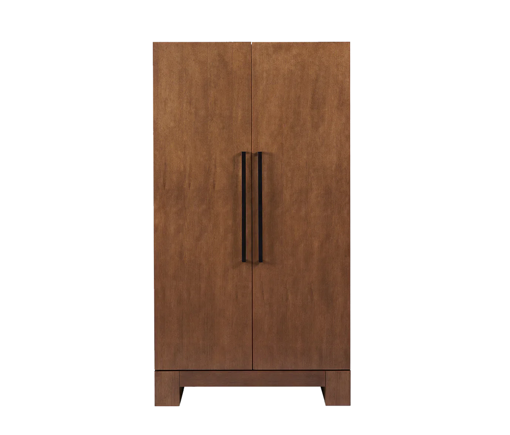 American Heritage Billiards Alta Wine & Spirit Cabinet in Brushed Walnut