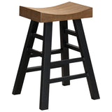 American Heritage Billiards Cheyenne Stool in Reclaimed Wood Bar Height