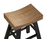 American Heritage Billiards Cheyenne Stool in Reclaimed Wood Bar Height