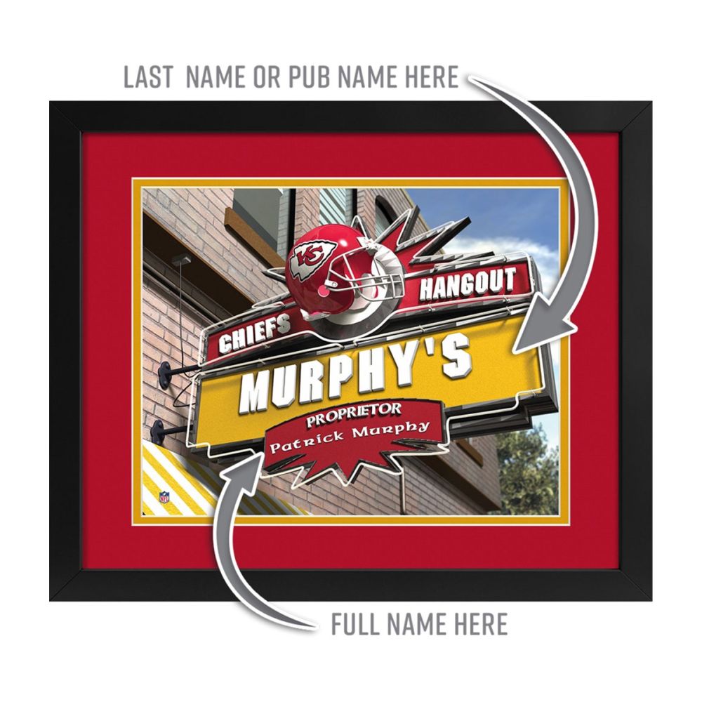 Imperial Kansas City Chiefs Custom Print Hangout Sign