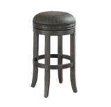 American Heritage Billiards Sonoma Stool in Charcoal Bar Height