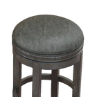 American Heritage Billiards Sonoma Stool in Charcoal Bar Height