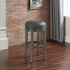 American Heritage Billiards Sonoma Stool in Charcoal Bar Height