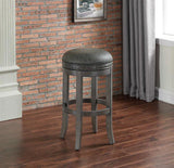 American Heritage Billiards Sonoma Stool in Charcoal Bar Height