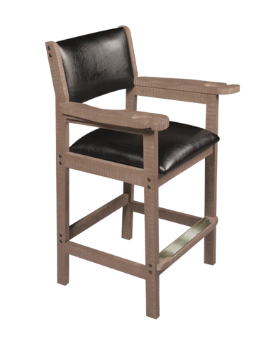 American Heritage Billiards Spectator Chair in Antique Grey