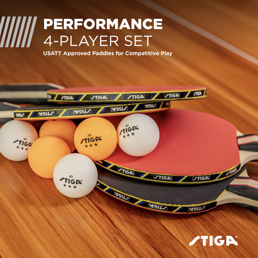 Stiga Performance Table Tennis 4 Player Set