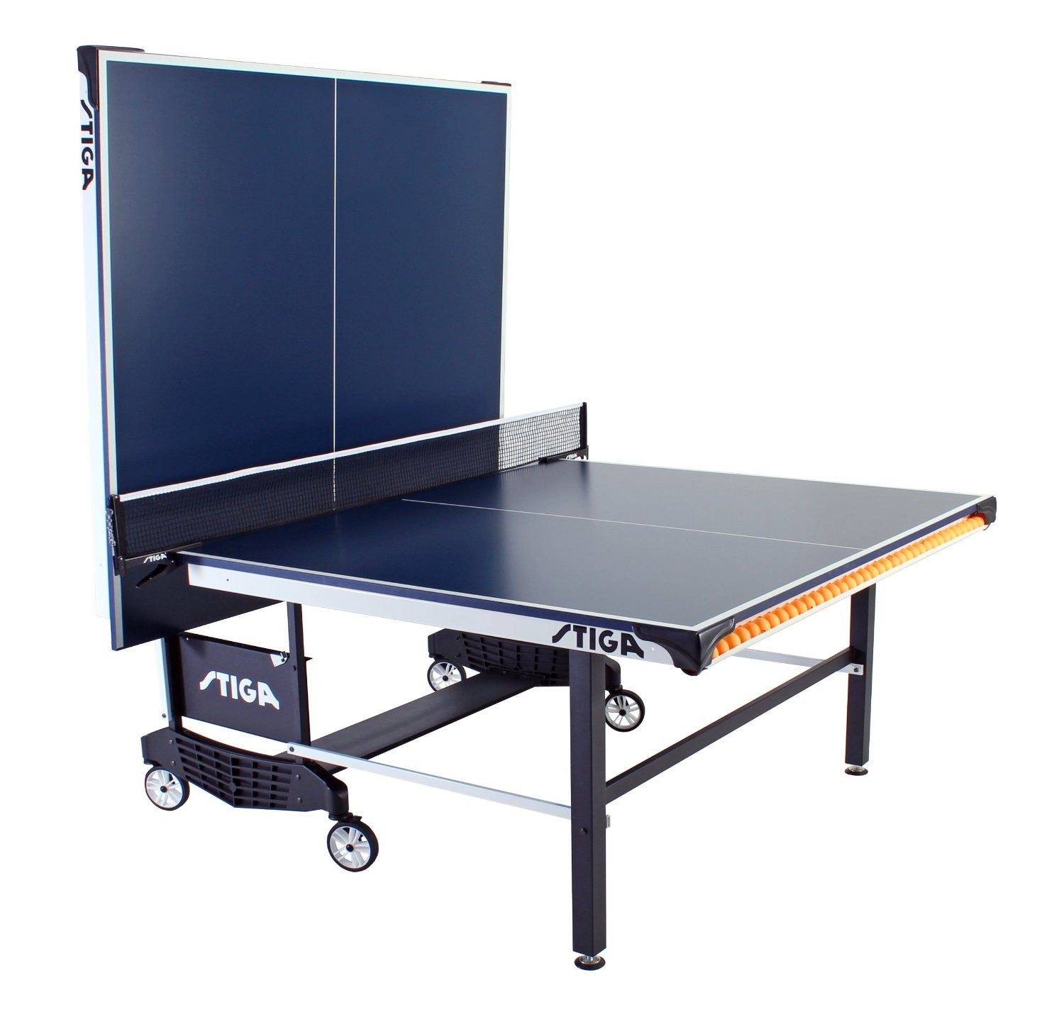 Joola Falcon Indoor Table Tennis Table - Steel High-end Regulation Size  Ping Pong Table - Ping Pong Racket & Ball Holders