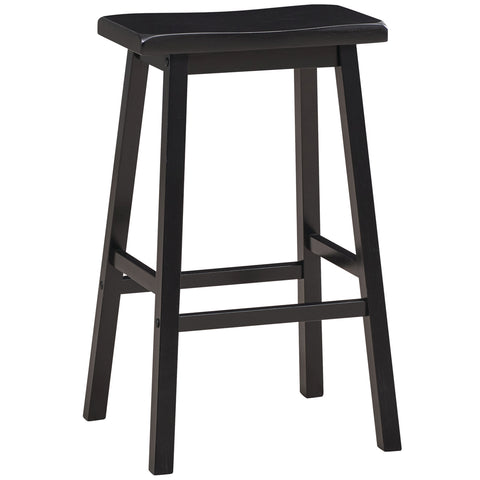 RAM Game Room Backless Saddle Barstool - Black