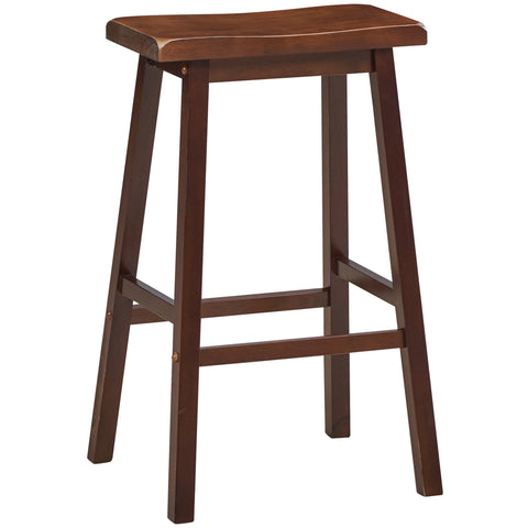 RAM Game Room Backless Saddle Barstool - English Tudor