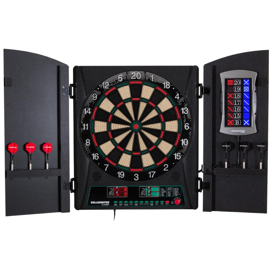 Electronic dartboard hot sale cabinet