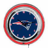 Imperial New England Patriots 14-in Neon Clock